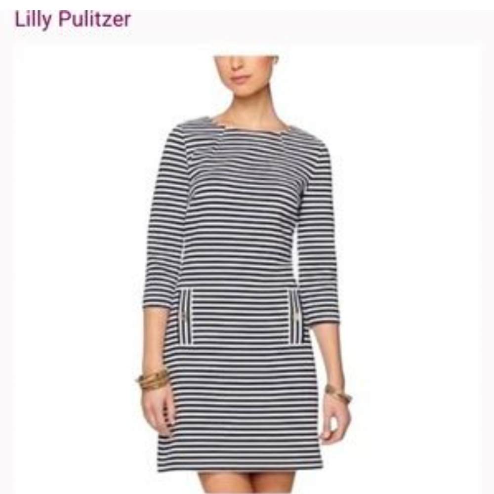LILLY PULITZER Charlene sailor dress with gold detail